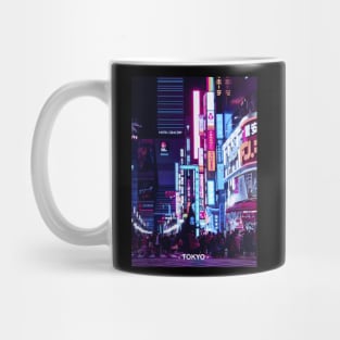 Tokyo Street Neon Synthwave Mug